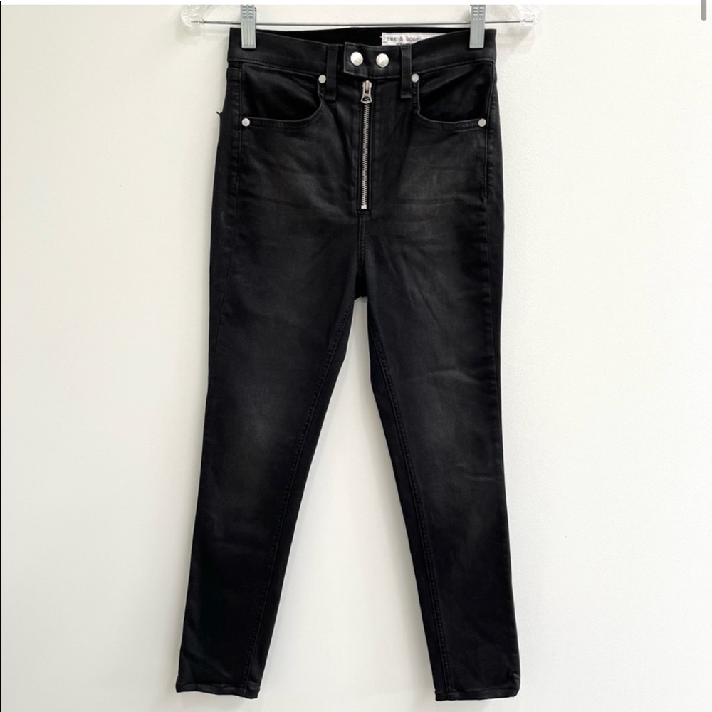 Rag & Bone Baxter Coated Ashes High Rise Skinny size 26